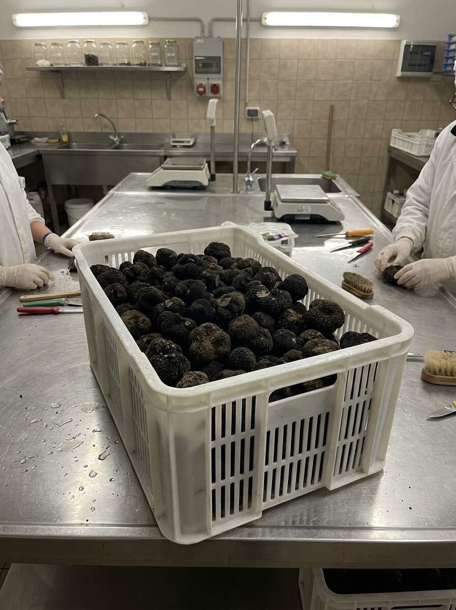 Crate of truffles