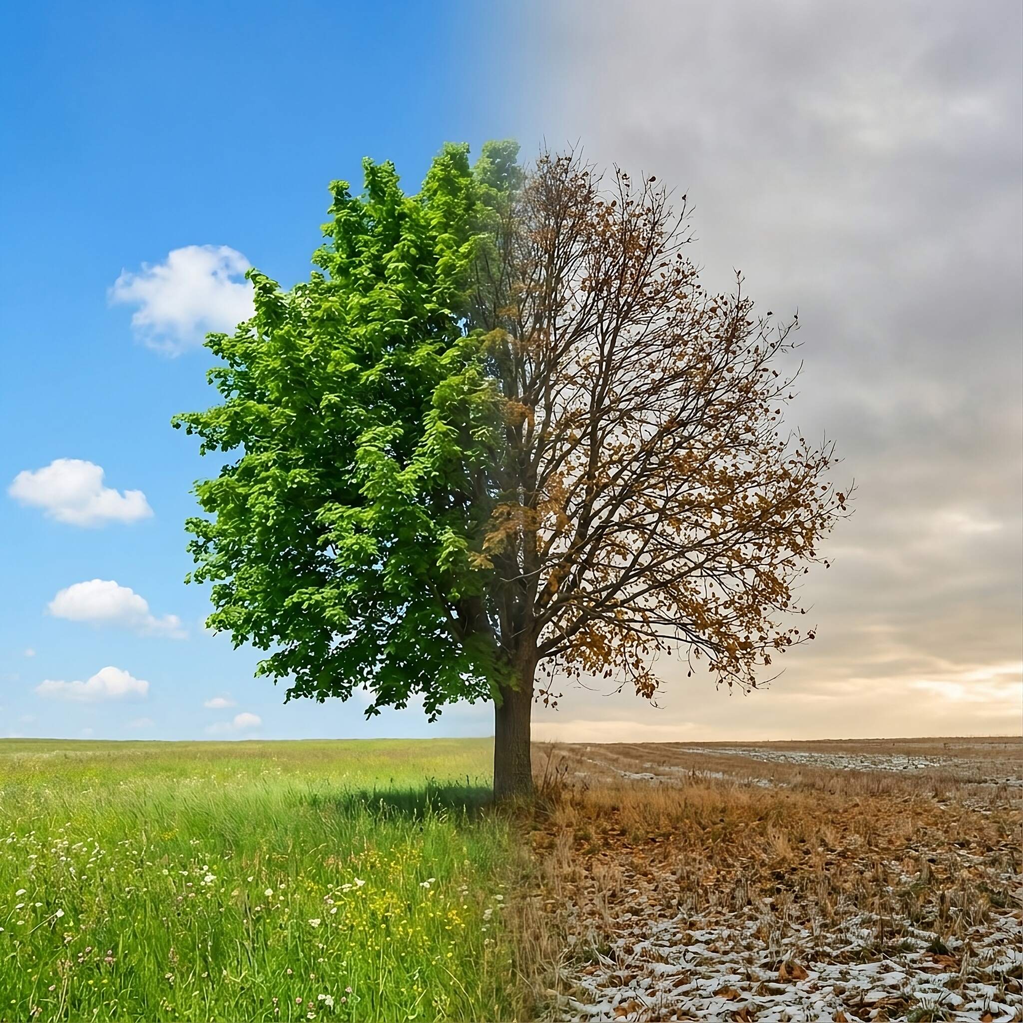 Graphic comparing winter versus summer climate conditions for truffle cultivation