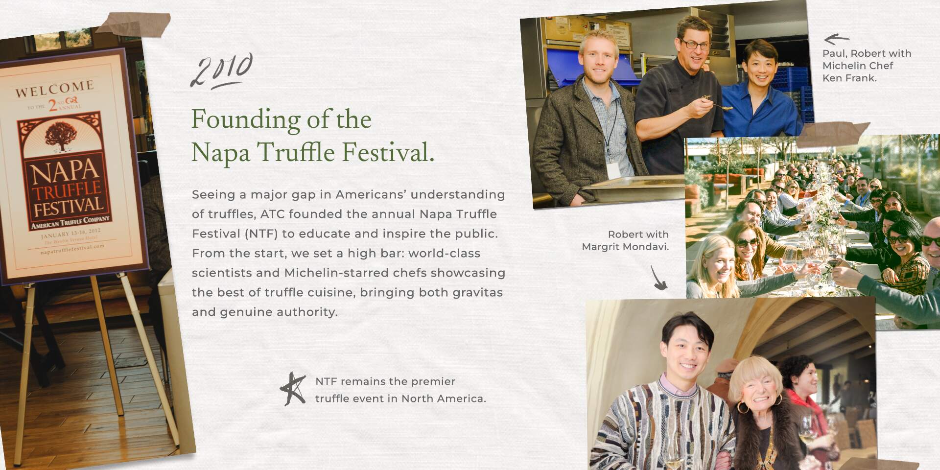 2010, Founding of the Napa Truffle Festival