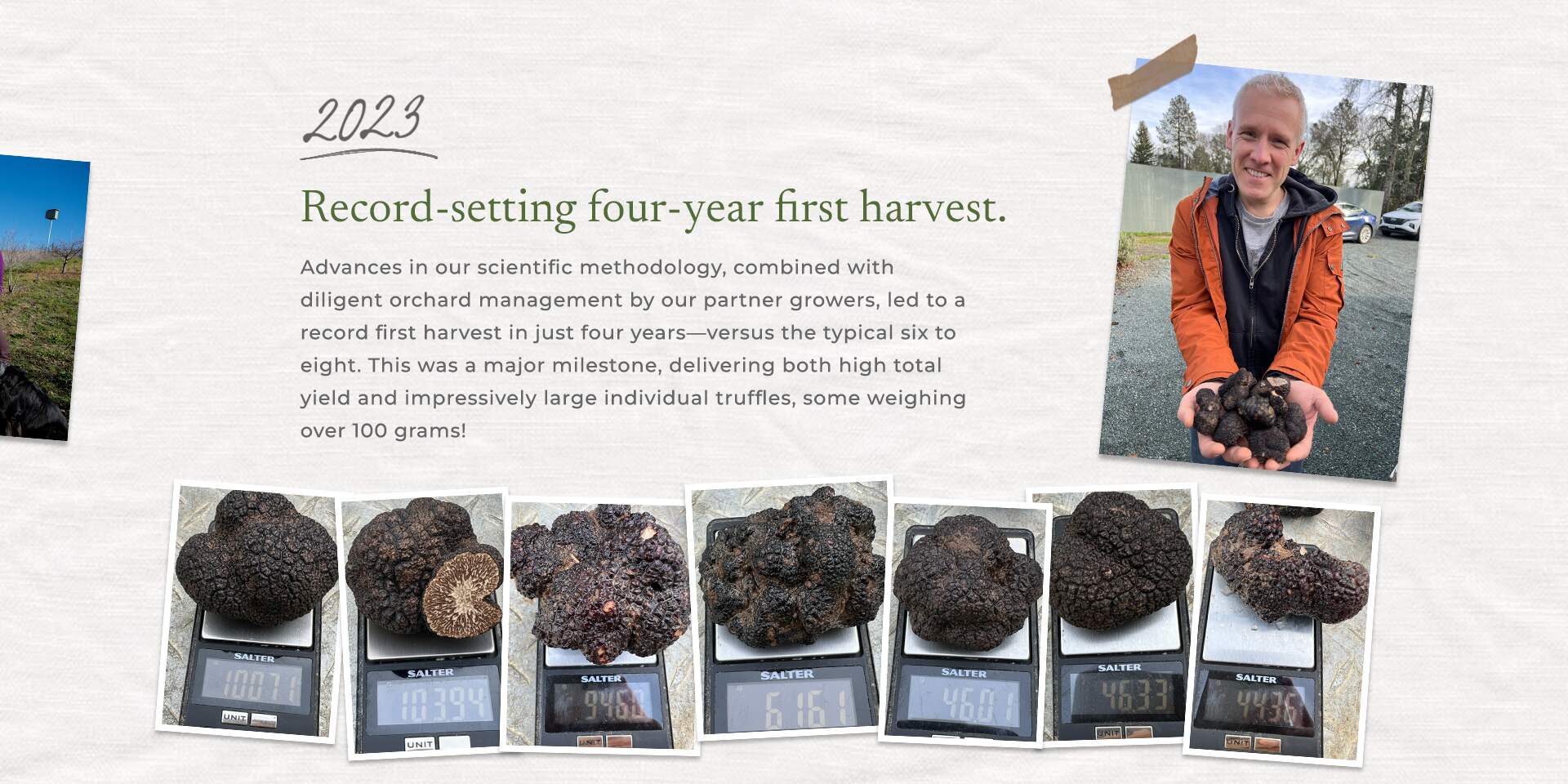 2023: Record-setting four-year first harvest