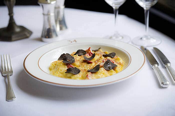 Lobster mac’n’cheese with black truffle – as served by London’s 34 Mayfair restaurant © Sim Canetty-Clarke/34 Mayfair